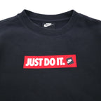 NIKE Crew Fleece Sweatshirt, Size Small, Black Cotton, JDI BSTR BV5090-010