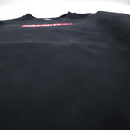 NIKE Crew Fleece Sweatshirt, Size Small, Black Cotton, JDI BSTR BV5090-010