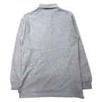 Polo by Ralph Lauren Long Sleeve Polo Shirt M Gray Cotton Pique Small Pony Embroidery