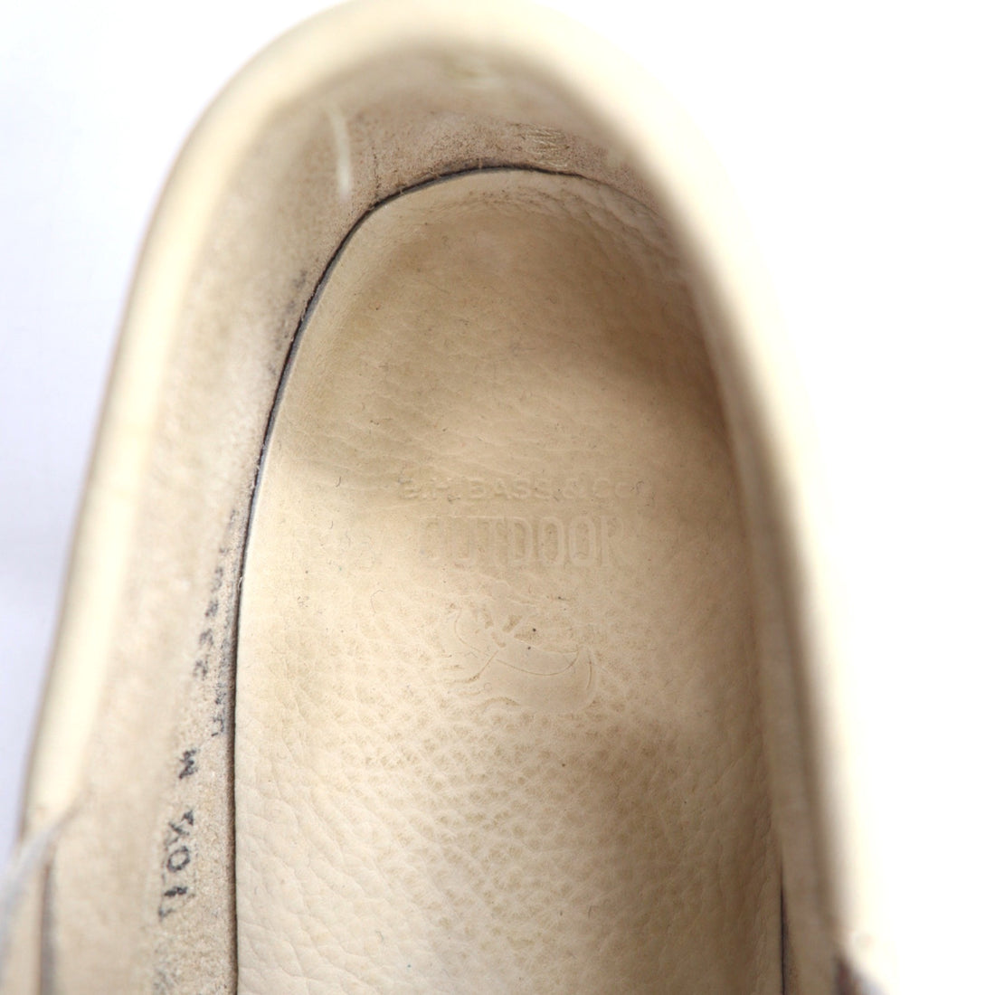 GHBASS Deck Shoes 28.5cm Beige Leather 1034