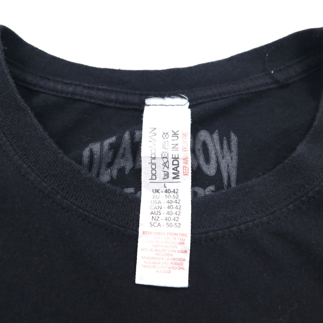 DEATH ROW RECORDS イギリス製 ヒップホップ レーベル Tシャツ L ブラック 両面プリント