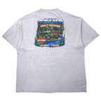 HARLEY DAVIDSON USA製 ロゴプリント Tシャツ 2XL グレー コットン LEESBURG-FLORIDA