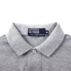 Polo by Ralph Lauren Long Sleeve Polo Shirt M Gray Cotton Pique Small Pony Embroidery