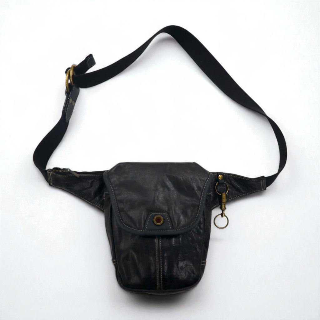 master-piece (MSPC PRODUCT) Body Bag, Hip Bag, Waist Pouch, Cowhide Leather, Made in Japan