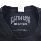 DEATH ROW RECORDS イギリス製 ヒップホップ レーベル Tシャツ L ブラック 両面プリント
