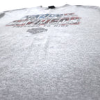HARLEY DAVIDSON USA製 ロゴプリント Tシャツ 2XL グレー コットン LEESBURG-FLORIDA