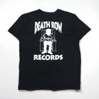 DEATH ROW RECORDS イギリス製 ヒップホップ レーベル Tシャツ L ブラック 両面プリント