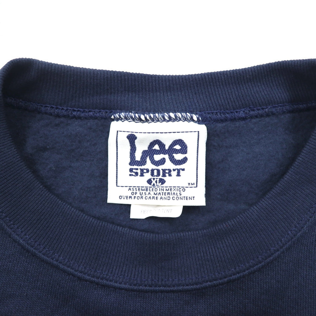 Lee SPORT 90s NFL Print Sweatshirt XL Navy Cotton DALLAS COWBOYS Made in Mexico