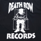 DEATH ROW RECORDS イギリス製 ヒップホップ レーベル Tシャツ L ブラック 両面プリント