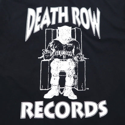 DEATH ROW RECORDS British hip hop label T-shirt L Black double-sided print