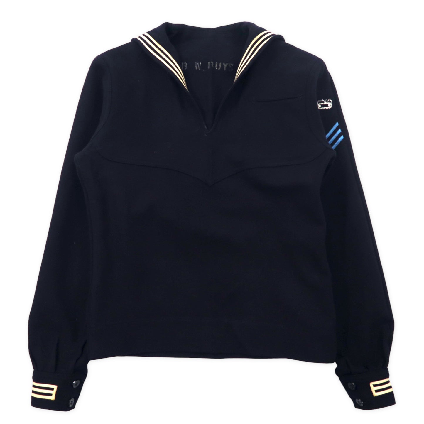 US NAVY 40年代 NAVAL CLOTHING DEPOT セーラーシャツ 88 ネイビー ウール ミリタリー MAN'S BLUE UNDRESS