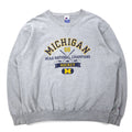 日本然リトテ-古着オンライン-Champion 90年代 カレッジ プリント スウェット XXL グレー コットン NCAA MICHIGAN アーチロゴ ビッグサイズ コスタリカ製-Champion 90's College Print Sweatshirt XXL Gray Cotton NCAA MICHIGAN Arch Logo Big Size Costa Rica Made
