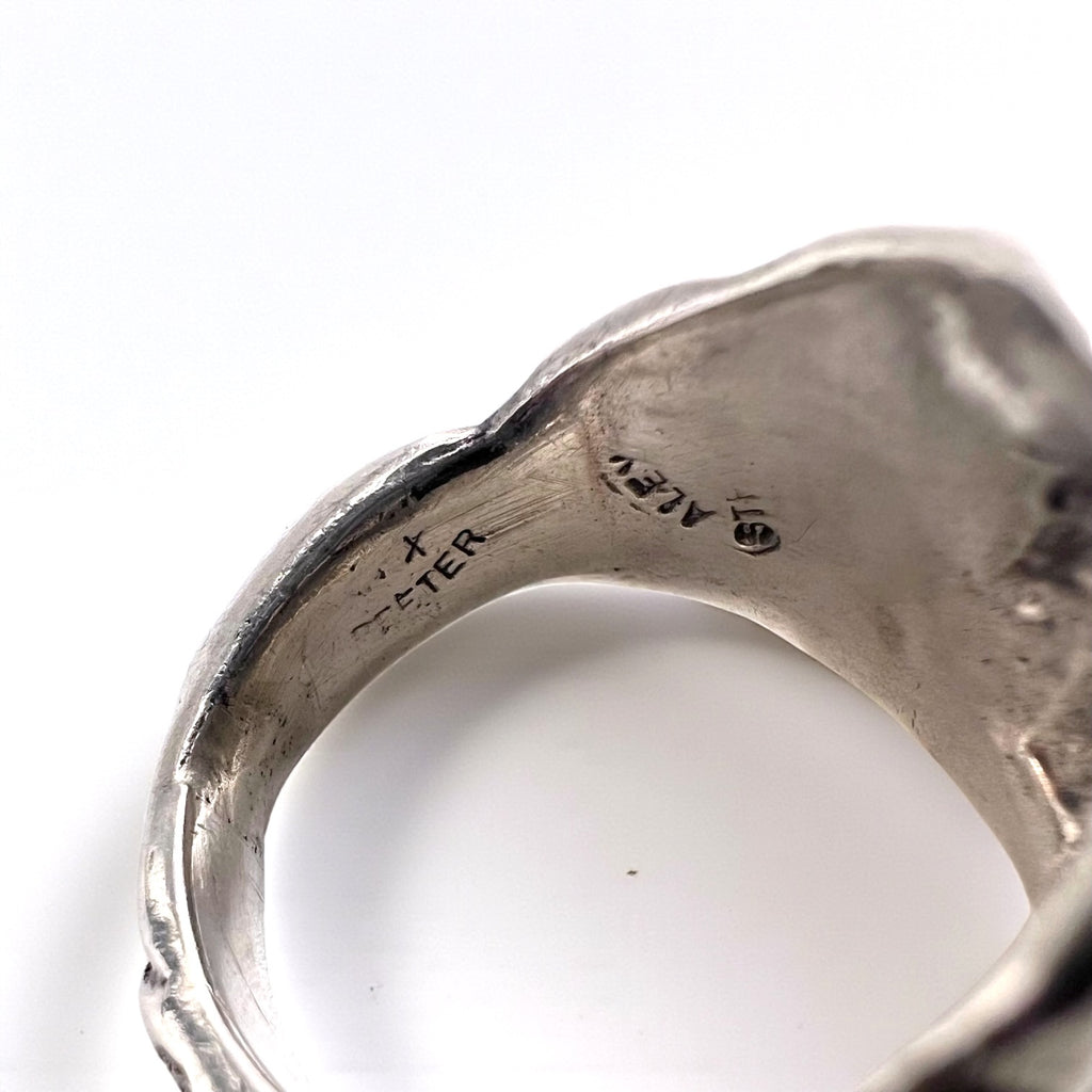 ALEX STREETER Pagan Ring (Early Model) Sterling 925 Pentagram (Five-Point Star) 