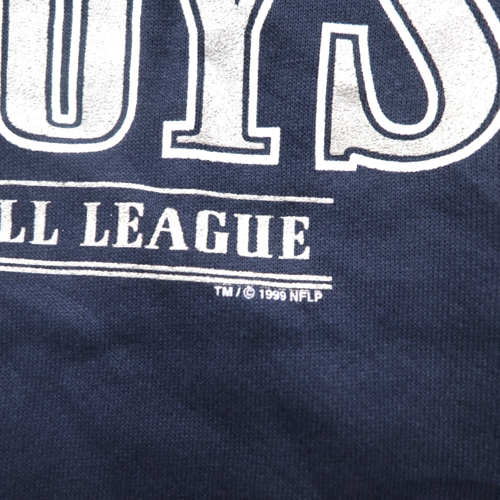 Lee SPORT 90s NFL Print Sweatshirt XL Navy Cotton DALLAS COWBOYS Made in Mexico