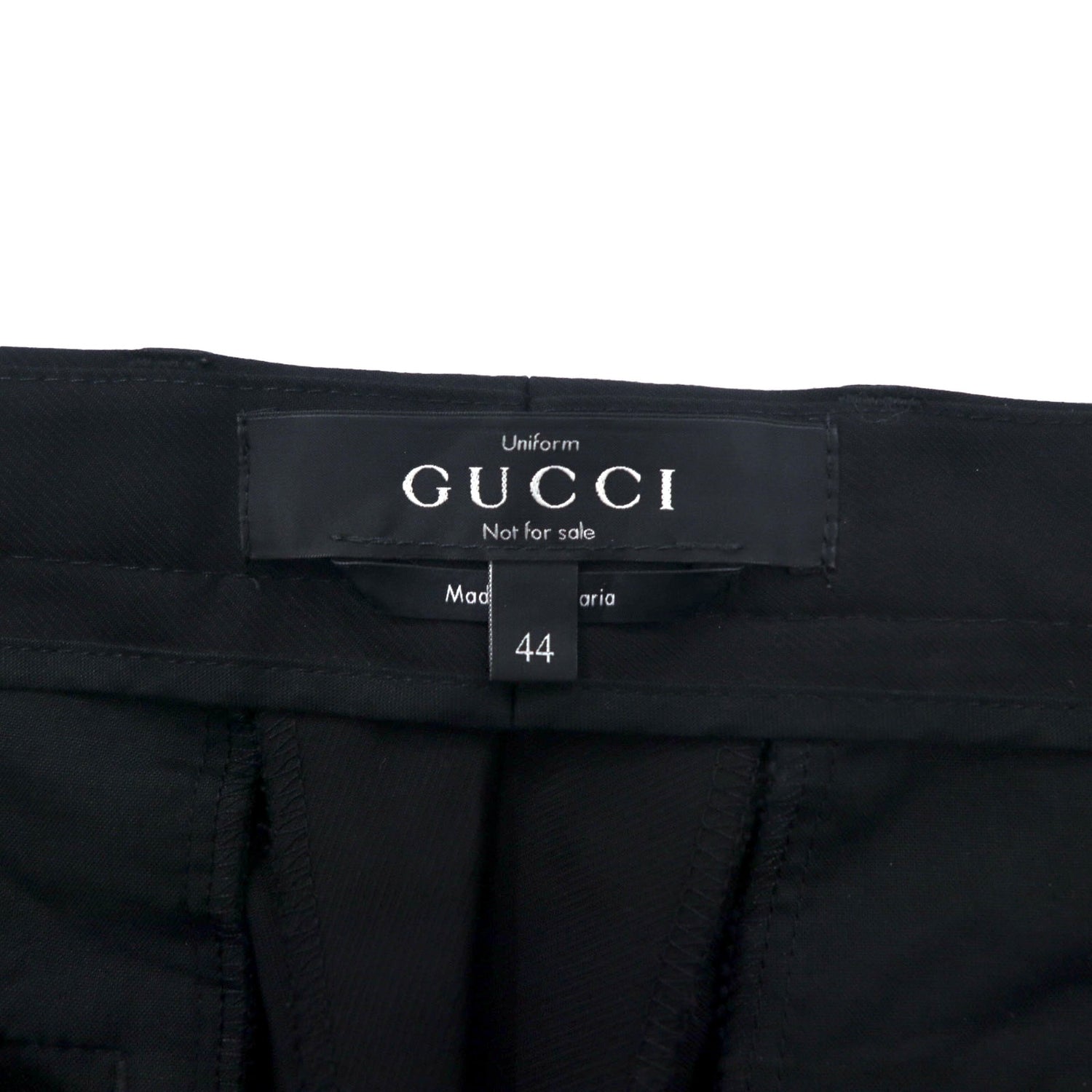 GUCCI Bulgaria Made Slim Fit Slacks Pants 44 Black Wool Wool 312694 ZZ040 –  日本然リトテ