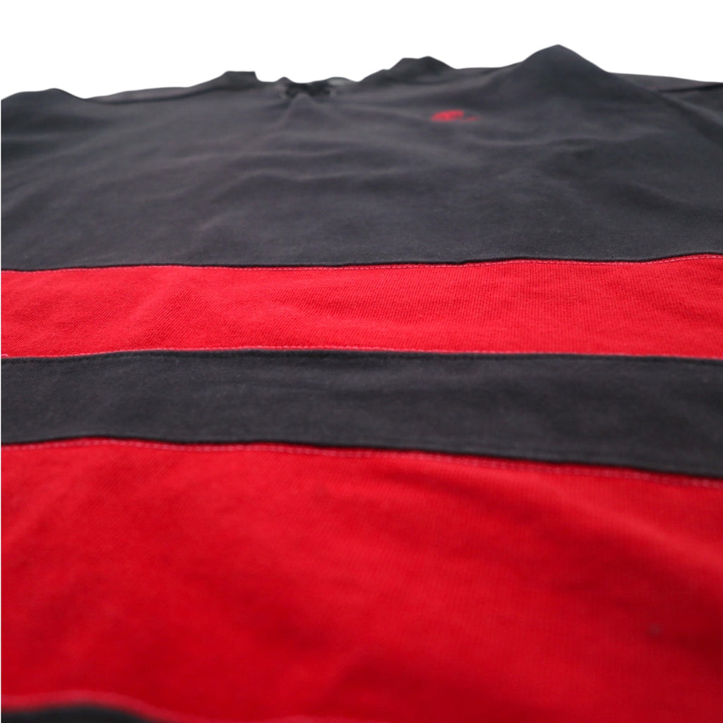 Timberland lace-up sweatshirt, XL, black, cotton, logo embroidery