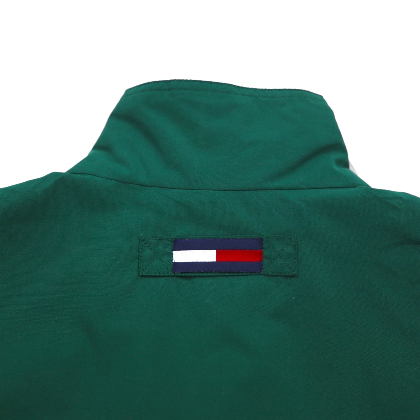 TOMMY HILFIGER 00s zip-up sports jacket M green water repellent breathable mesh liner drawstring unused