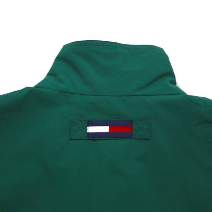 TOMMY HILFIGER 00s zip-up sports jacket M green water repellent breathable mesh liner drawstring unused