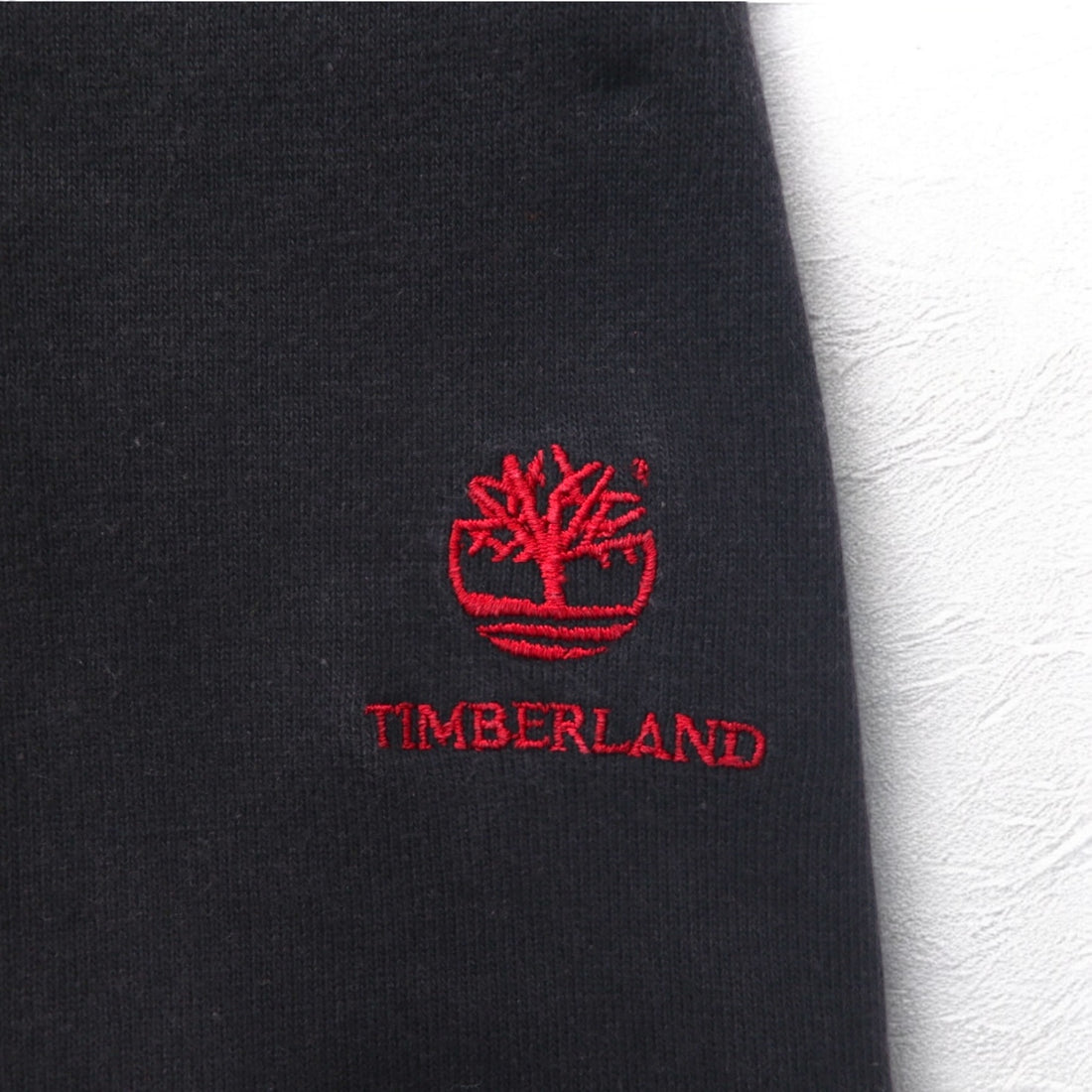 Timberland lace-up sweatshirt, XL, black, cotton, logo embroidery