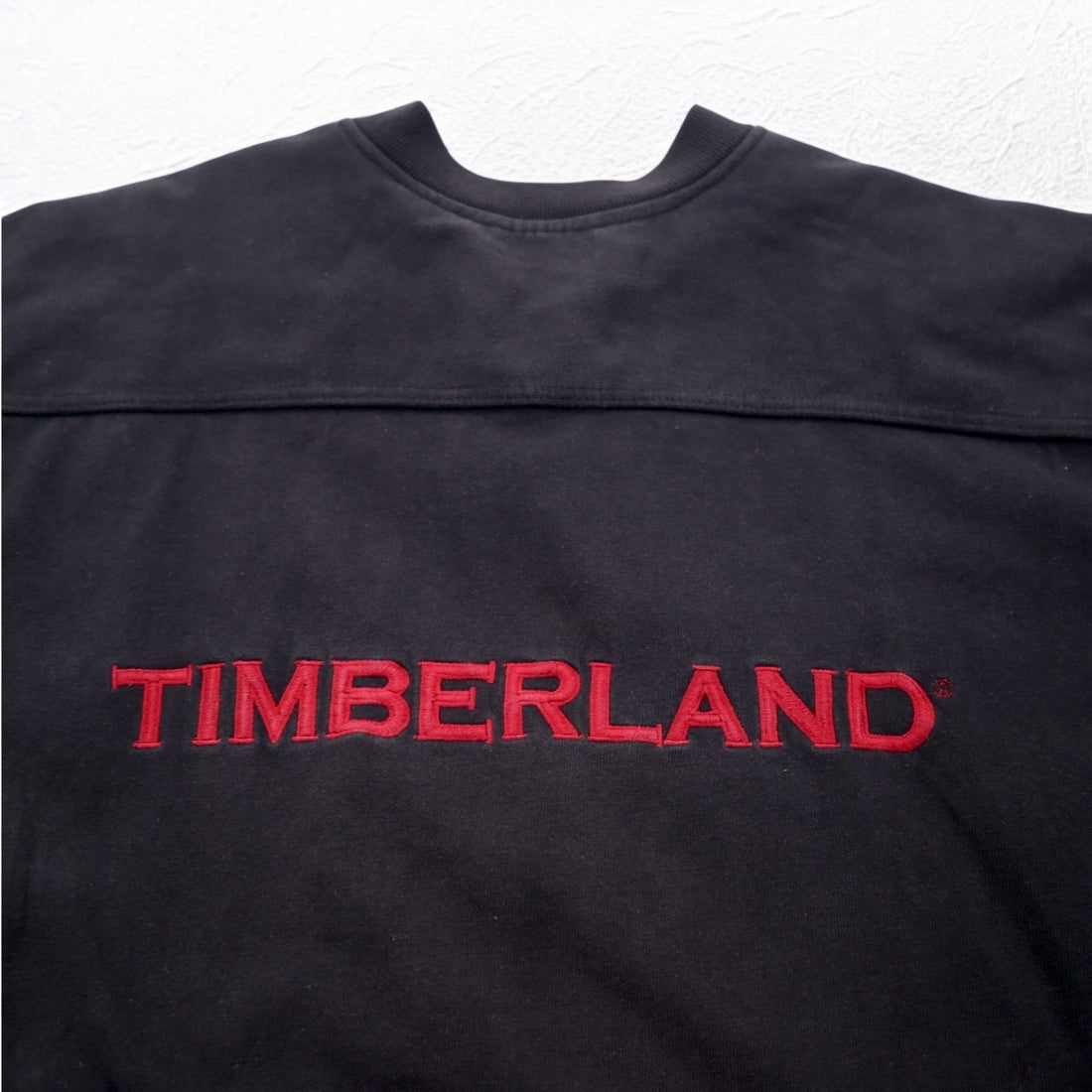 Timberland lace-up sweatshirt, XL, black, cotton, logo embroidery