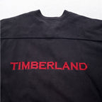 Timberland lace-up sweatshirt, XL, black, cotton, logo embroidery