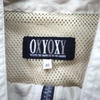 90年代 OXYOXY ハーフジップ アノラックジャケット M ベージュ ナイロン ドローコード