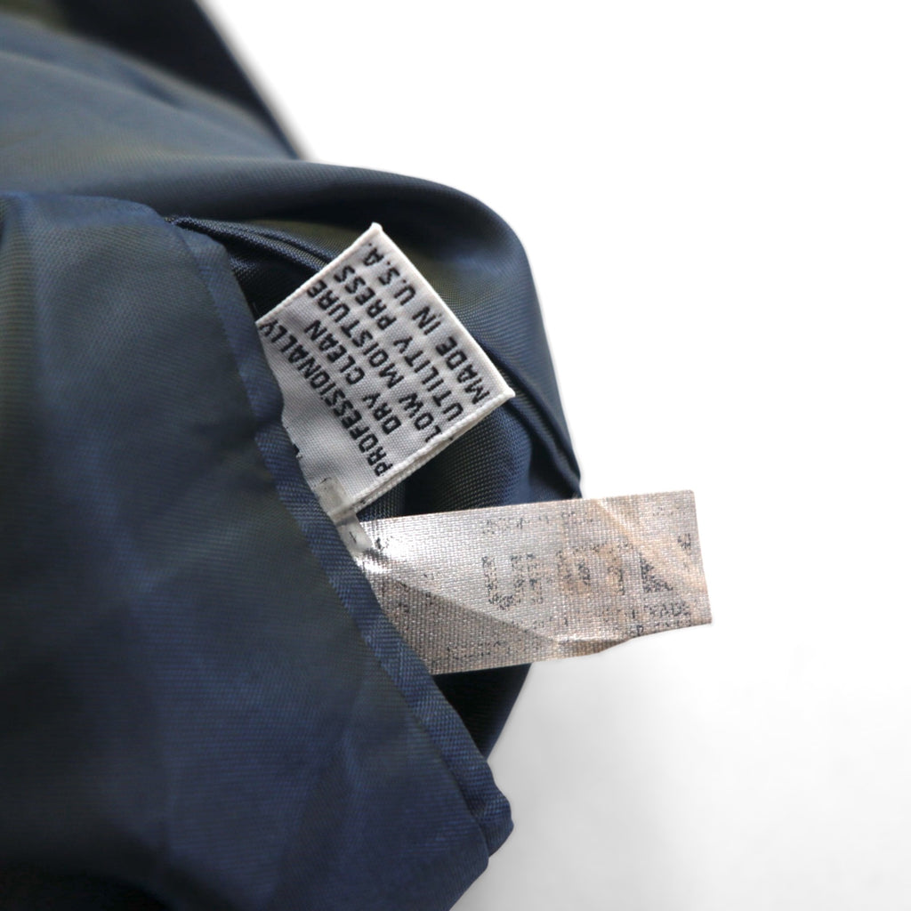 80s USA UNION MADE Vintage Blazer NINO CERRUTI 80年代 USA製 ピークドラペル ダブル ブレザー テーラードジャケット L 金ボタン ユニオンメイド ACTWUタグ 紺ブレ