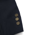 80s USA UNION MADE Vintage Blazer NINO CERRUTI 80年代 USA製 ピークドラペル ダブル ブレザー テーラードジャケット L 金ボタン ユニオンメイド ACTWUタグ 紺ブレ