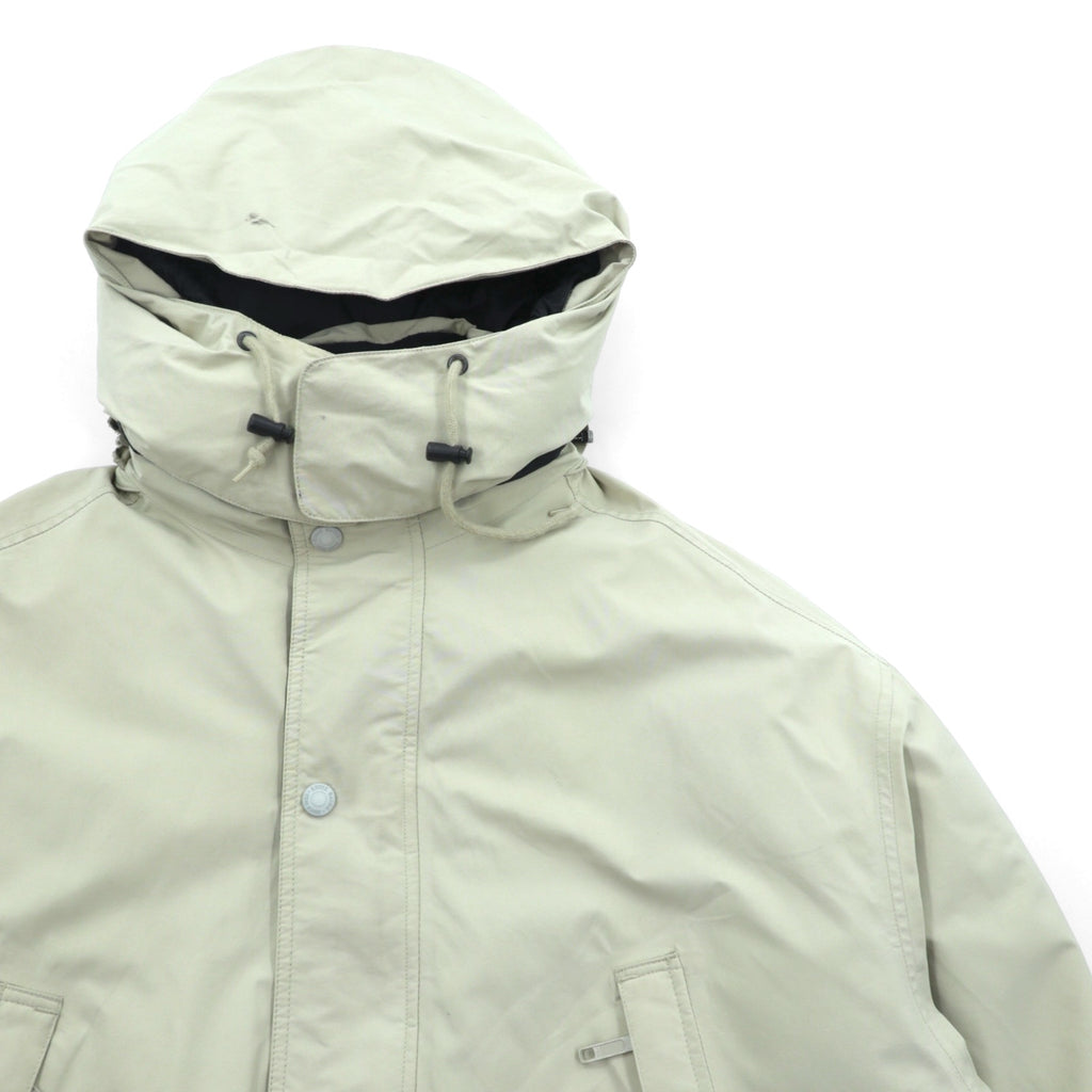 Eddie Bauer 90年代 ゴアテックス 防水 GORE-TEX グース ダウンジャケット L ドローコード フード着脱