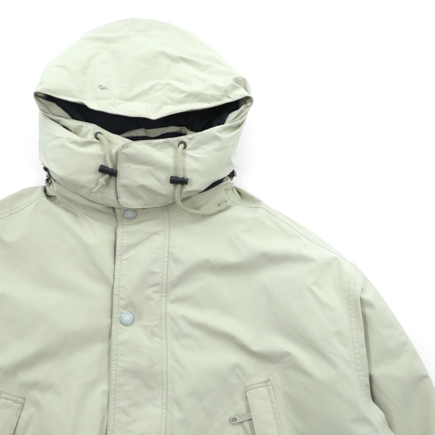 Eddie Bauer 90年代 ゴアテックス 防水 GORE-TEX グース ダウンジャケット L ドローコード フード着脱