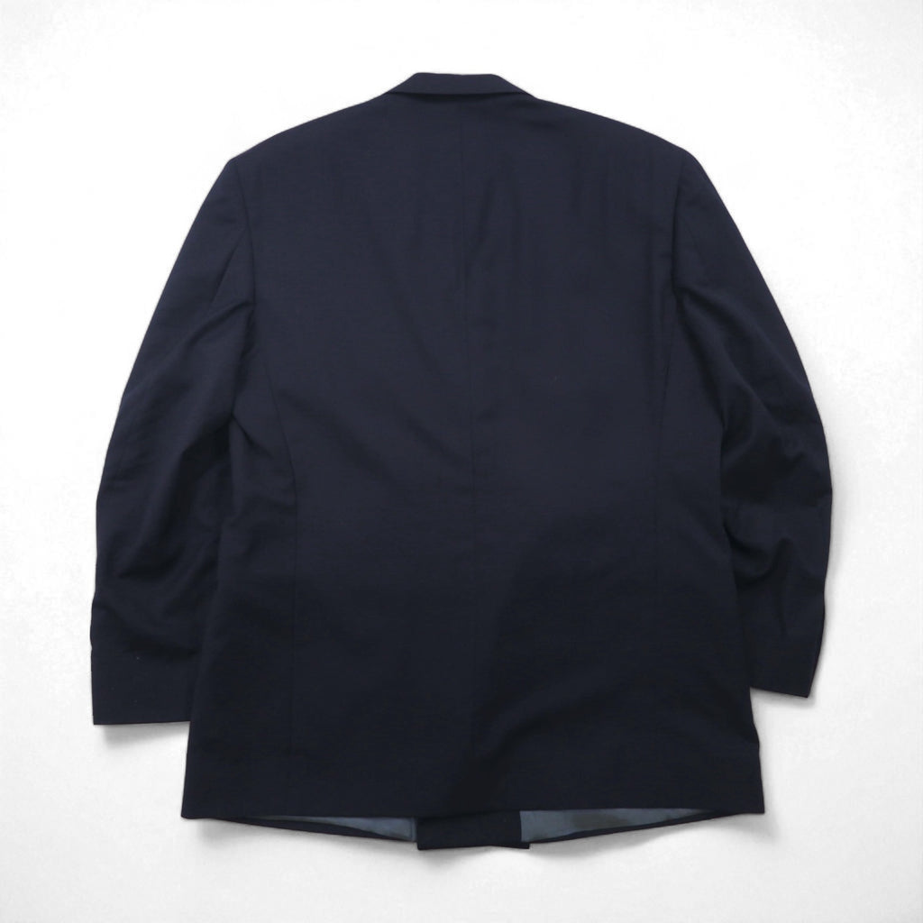 80s USA UNION MADE Vintage Blazer NINO CERRUTI 80年代 USA製 ピークドラペル ダブル ブレザー テーラードジャケット L 金ボタン ユニオンメイド ACTWUタグ 紺ブレ