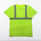 USA製 UNIQUE SOURCE リフレクター ワーク Tシャツ Safety Tee 3XL イエロー コットン ポリエステル