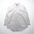 Ralph Lauren 90s Oxford Button-Down Shirt, XL, White, YARMOUTH Small Pony Embroidery
