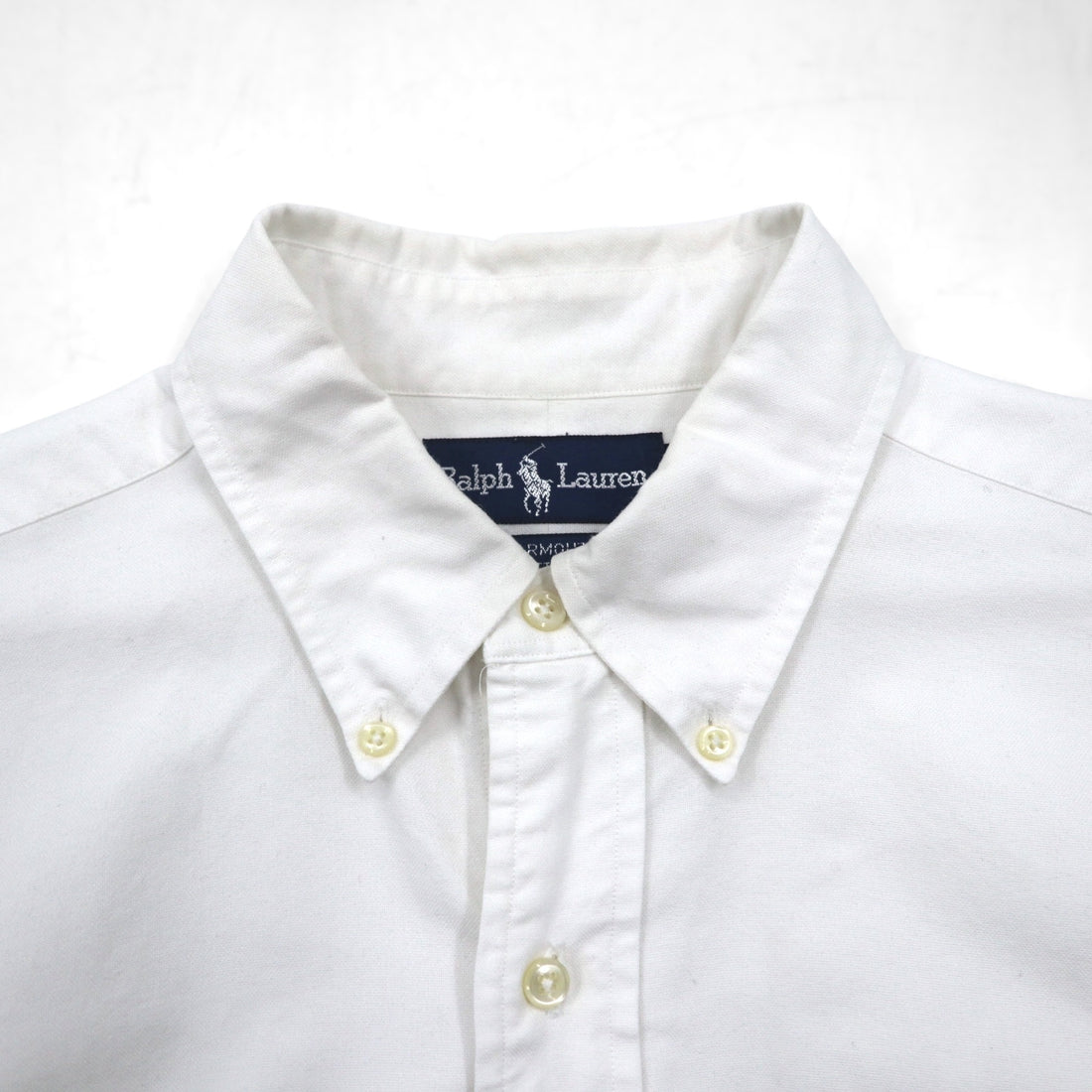 Ralph Lauren 90s Oxford Button-Down Shirt, XL, White, YARMOUTH Small Pony Embroidery