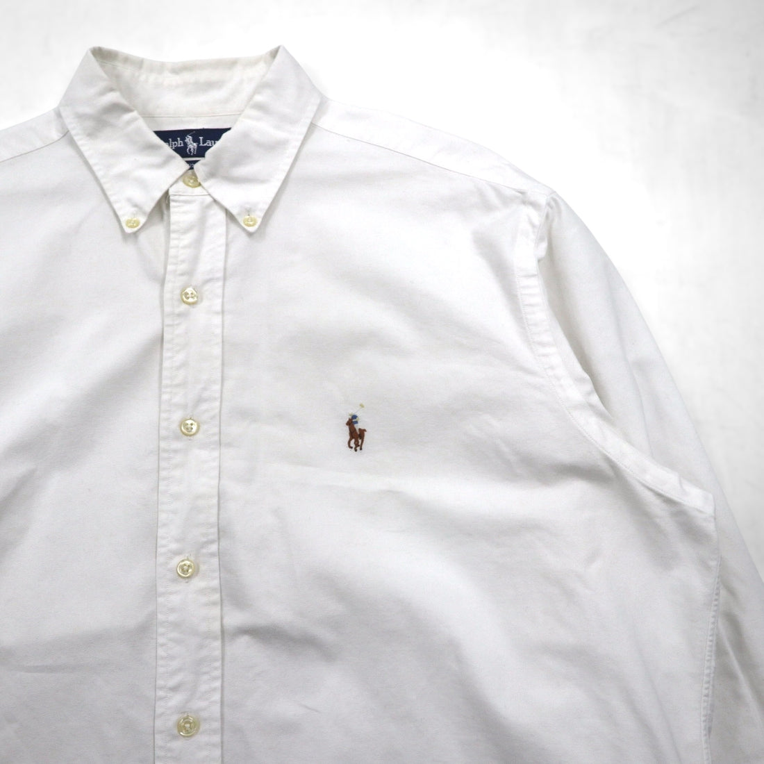 Ralph Lauren 90s Oxford Button-Down Shirt, XL, White, YARMOUTH Small Pony Embroidery