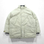 Eddie Bauer 90年代 ゴアテックス 防水 GORE-TEX グース ダウンジャケット L ドローコード フード着脱