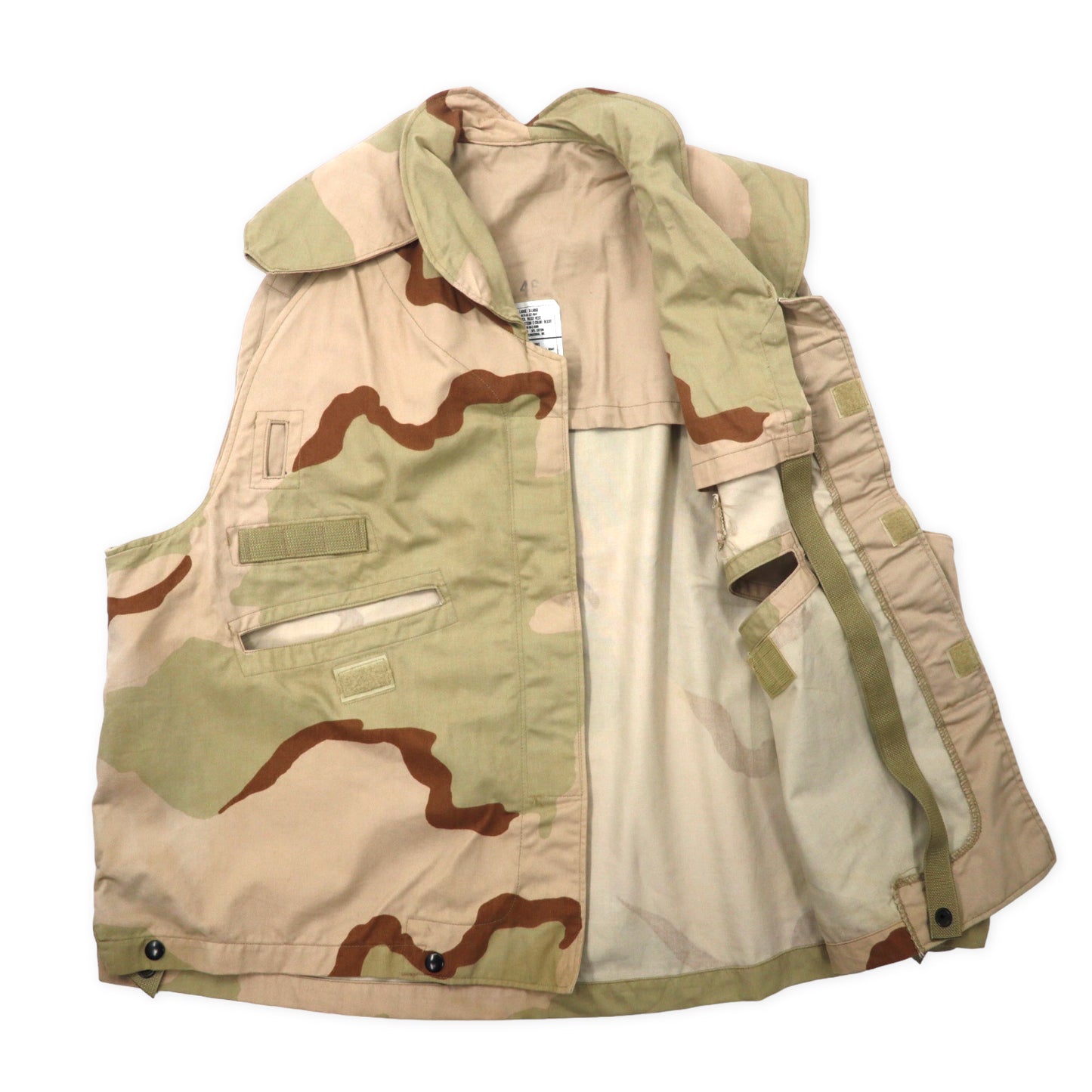 US Army 90s PASGT Body Armor Vest Cover L/XL Khaki Dessert Camoton