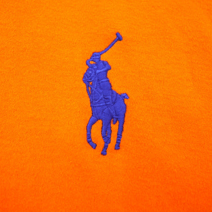 POLO GOLF RALPH LAUREN Half-Zip Sweatshirt, Size M, Orange with Embroidered Pony