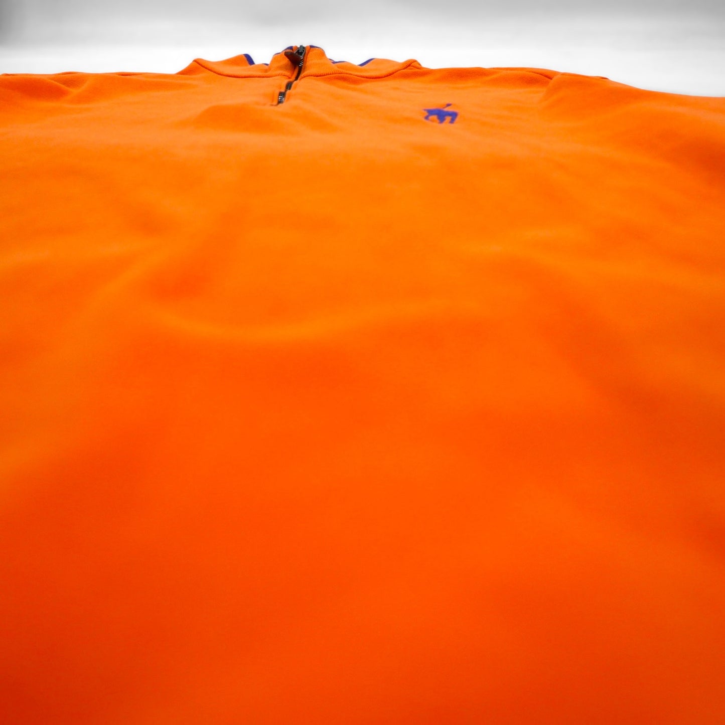 POLO GOLF RALPH LAUREN Half-Zip Sweatshirt, Size M, Orange with Embroidered Pony