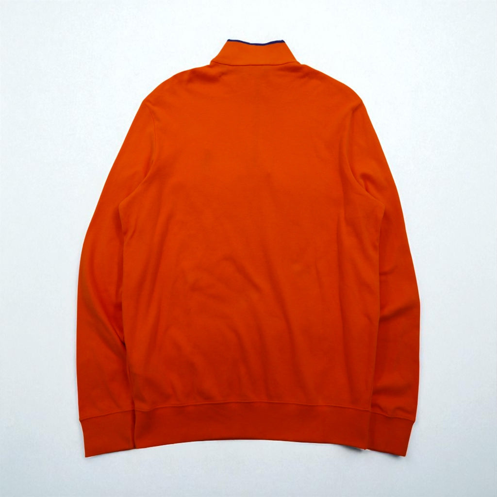 POLO GOLF RALPH LAUREN Half-Zip Sweatshirt, Size M, Orange with Embroidered Pony