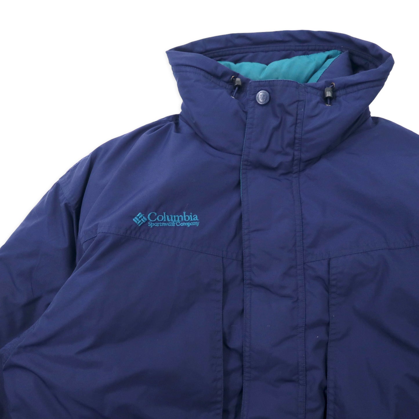 COLUMBIA 3WAY Sailing Jacket LL Navy Nylon Bottom Liner Detachable