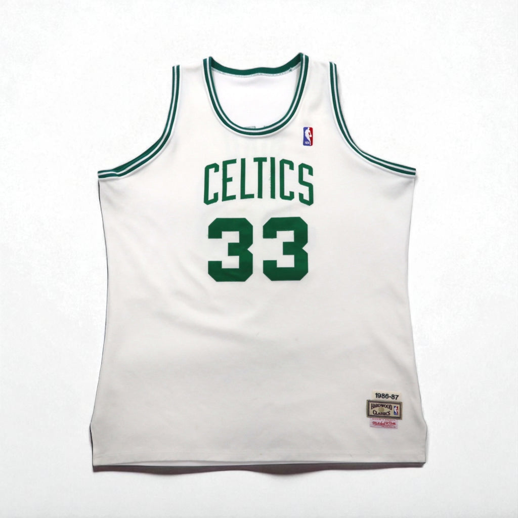 mitchell&ness USA製 ゲームシャツ バスケット タンクトップ 3XL ビッグサイズ ホワイト CELTICS ナンバリング NBA HARDWOOD CLASSICS
