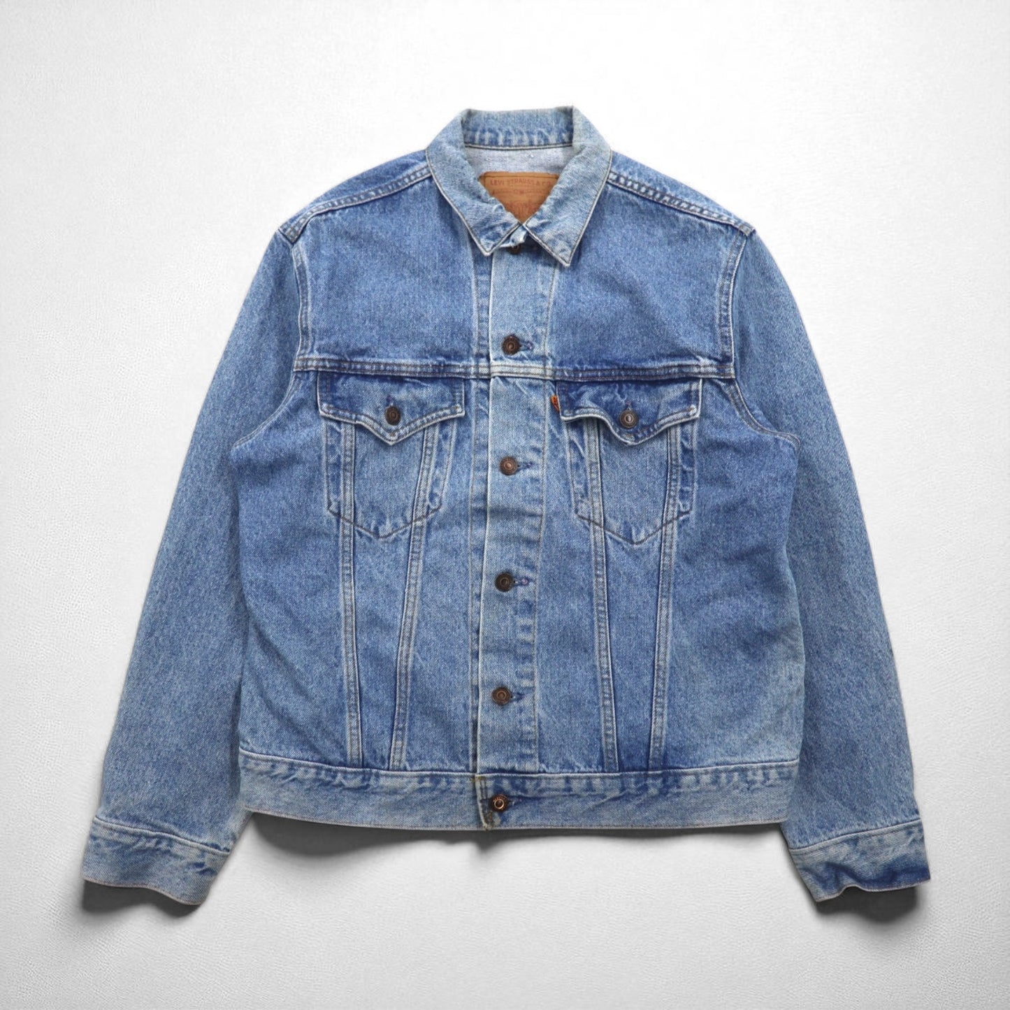 Levi's 90年代 カナダ製 オレンジタブ デニムトラッカージャケット Gジャン L インディゴ 75505-0212