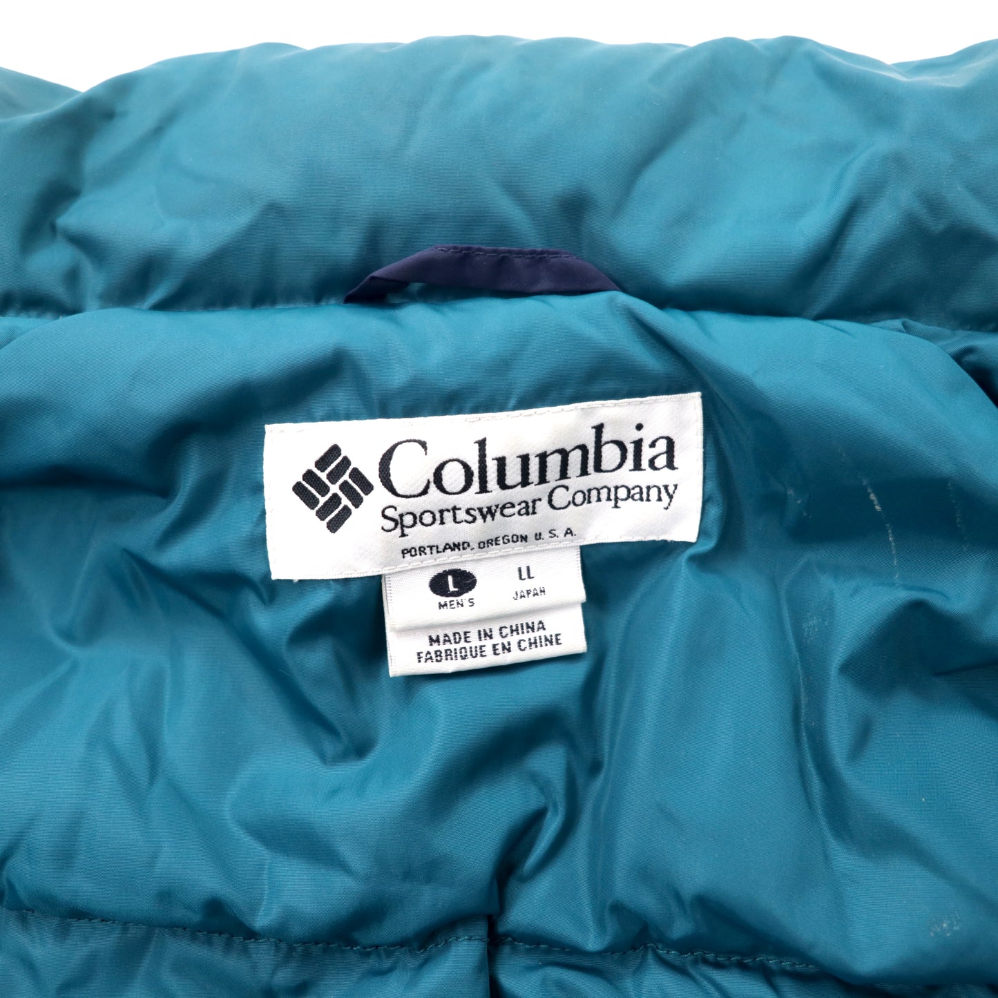 COLUMBIA 3WAY Sailing Jacket LL Navy Nylon Bottom Liner Detachable