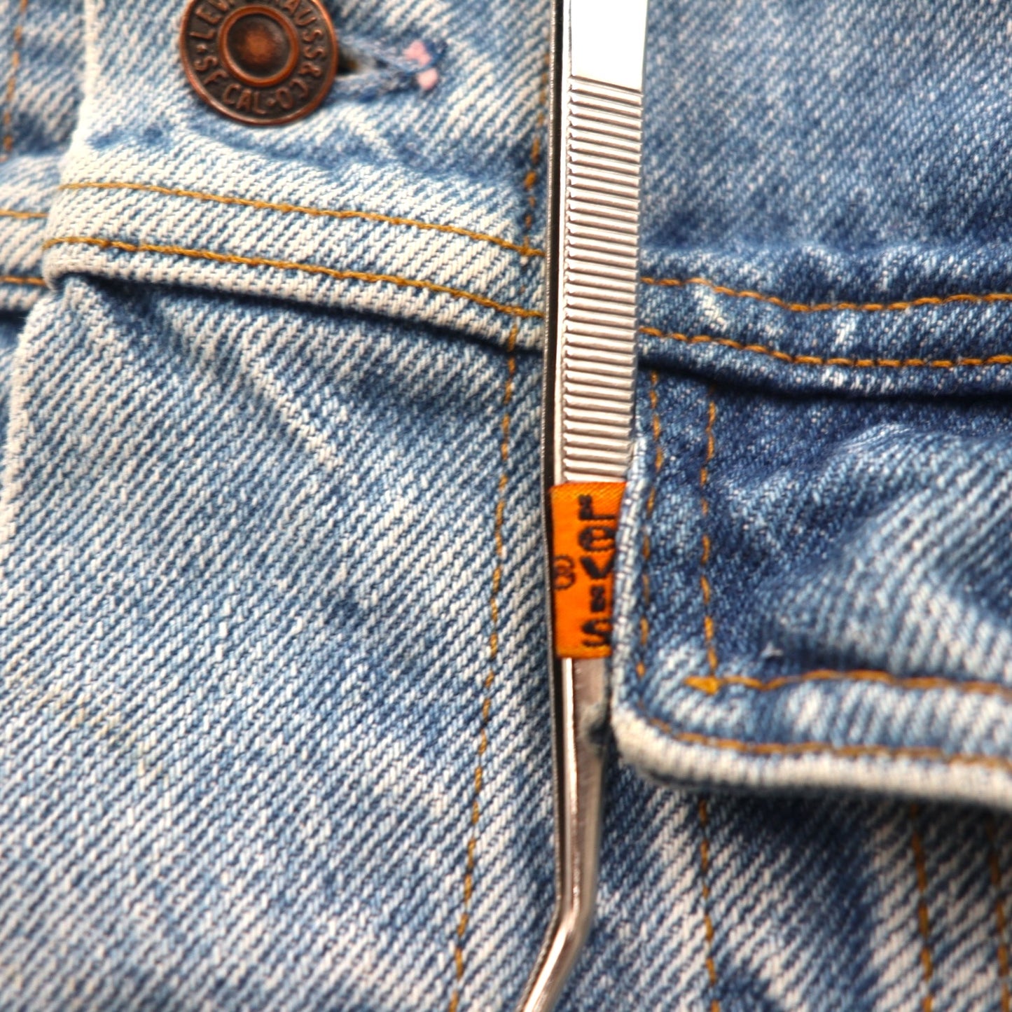 Levi's 90年代 カナダ製 オレンジタブ デニムトラッカージャケット Gジャン L インディゴ 75505-0212