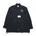Dickies Work Shirt L Black Polyester Cotton Pocket 574BK Made in Honduras Unused
