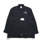 Dickies Work Shirt L Black Polyester Cotton Pocket 574BK Made in Honduras Unused
