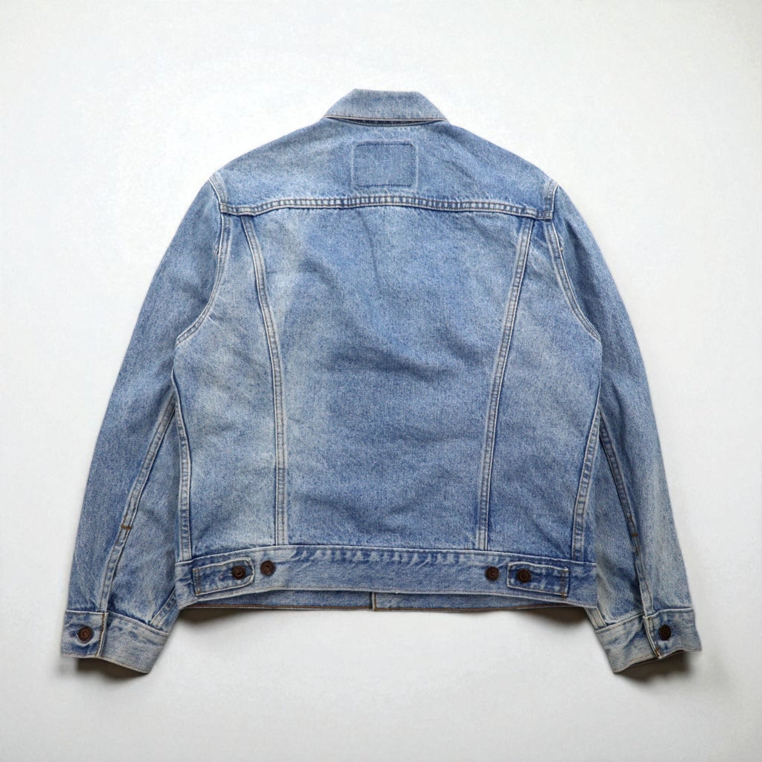 Levi's 90s Made in Canada Orange Tab Denim Trucker Jacket, Size L, Indigo, 75505-0212