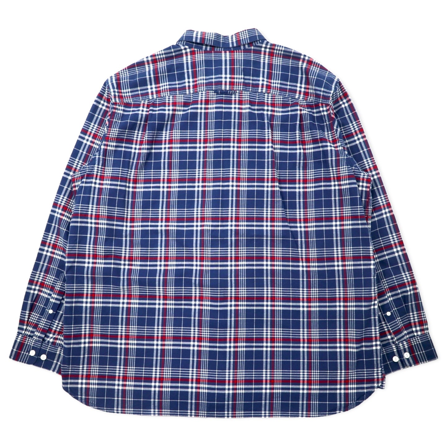 L.L.Bean チェックシャツ XXL ネイビー コットン ビッグサイズ 285277