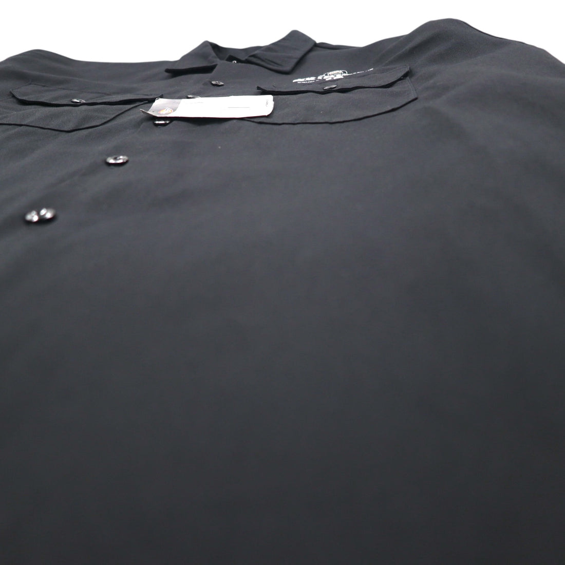 Dickies Work Shirt L Black Polyester Cotton Pocket 574BK Made in Honduras Unused